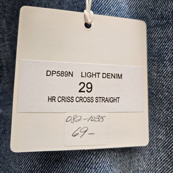 Just Black Denim, Cross-Over, Button Fly, Denim, Size 29, NWT - Picture 3 of 4